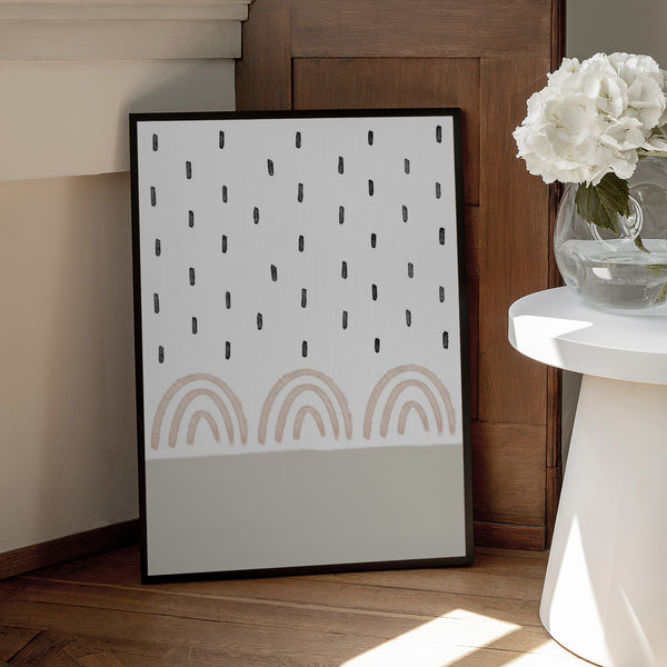 Tablou înramat „Muted Rainbows Sky” de uplusmestudio