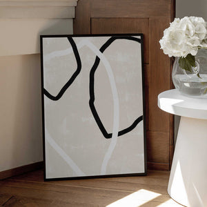 Tablou înramat „Curved Lines Dance” de uplusmestudio