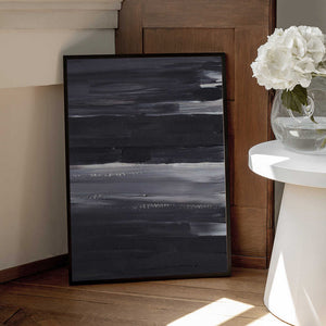 Tablou înramat „Expressive Monochrome Strokes” de uplusmestudio