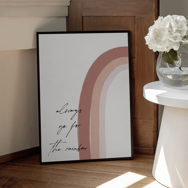 Tablou înramat „Chasing the Rainbow” de uplusmestudio