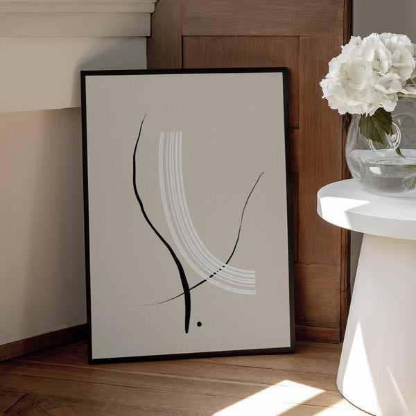 Tablou înramat „Curved Elegance” de uplusmestudio