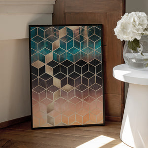 Tablou înramat „Ombre Dream Cubes” de Elisabeth Fredriksson