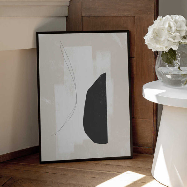 Tablou înramat „Monochrome Harmony” de uplusmestudio