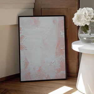 Tablou înramat „Minimalist Design With Peach And White Tones” de uplusmestudio