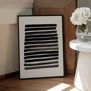 Tablou înramat „Stripes_Beige” de Pictufy Studio II