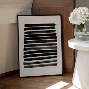 Tablou înramat „Stripes_Beige” de Pictufy Studio II