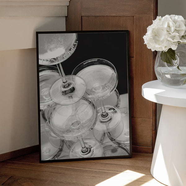 Tablou înramat „Champagne tower_5” de Pictufy Studio III