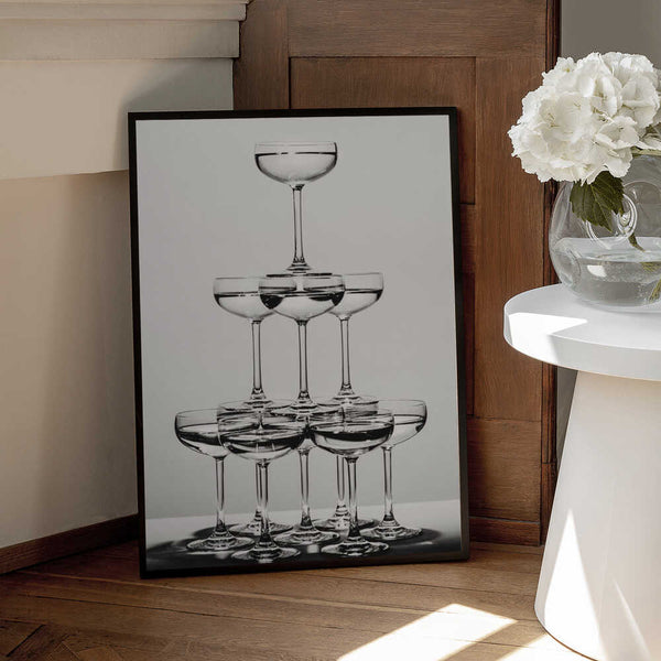 Tablou înramat „Champagne tower_6” de Pictufy Studio III