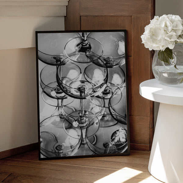 Tablou înramat „Champagne tower_8” de Pictufy Studio III