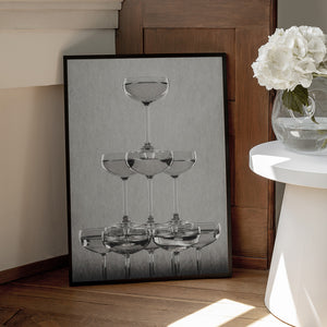 Tablou înramat „Champagne tower_9” de Pictufy Studio III