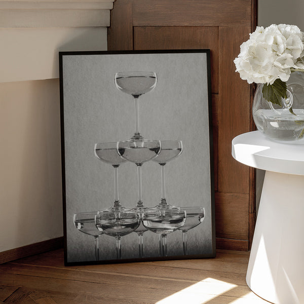 Tablou înramat „Champagne tower_9” de Pictufy Studio III