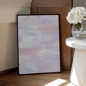 Tablou înramat „Pastel Hues Of Lavender And Peach” de uplusmestudio