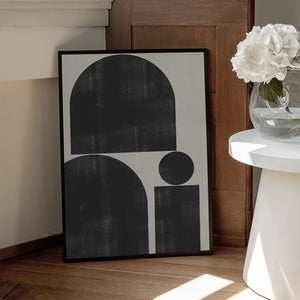 Tablou înramat „Geometric Silence” de THE MIUUS STUDIO