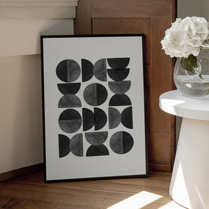 Tablou înramat „Geometric Rhythm” de THE MIUUS STUDIO