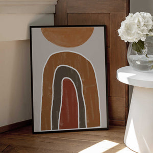 Tablou înramat „Earthy Arches” de THE MIUUS STUDIO