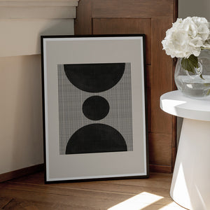 Tablou înramat „Geometric Echoes” de THE MIUUS STUDIO