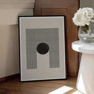 Tablou înramat „Geometric Eclipse” de THE MIUUS STUDIO