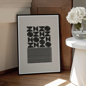 Tablou înramat „Geometric Balance” de THE MIUUS STUDIO