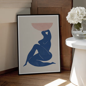 Tablou înramat „Harmony in Blue” de THE MIUUS STUDIO