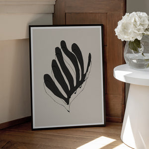 Tablou înramat „Abstract Leaf Lines” de THE MIUUS STUDIO