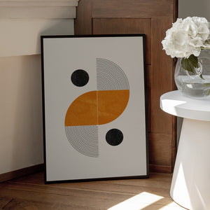 Tablou înramat „Geometric Harmony” de THE MIUUS STUDIO