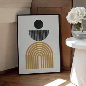 Tablou înramat „Geometric Harmony” de THE MIUUS STUDIO