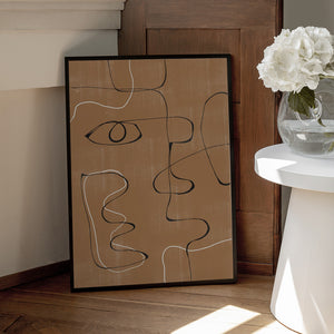 Tablou înramat „Whimsical Lines” de THE MIUUS STUDIO