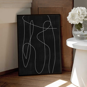 Tablou înramat „Abstract Line No2.” de THE MIUUS STUDIO