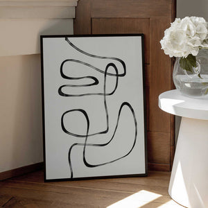 Tablou înramat „Infinite Curves” de THE MIUUS STUDIO