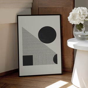 Tablou înramat „Geometric Harmony” de THE MIUUS STUDIO