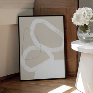 Tablou înramat „Intertwined Organic Shapes” de uplusmestudio
