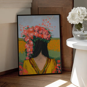 Tablou înramat „Floral Reverie” de Treechild