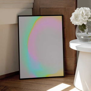 Tablou înramat „Pastel Glow Curve” de Treechild