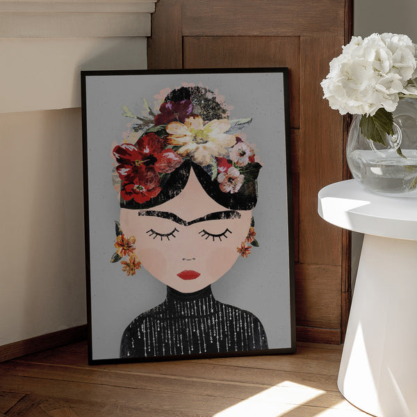 Tablou înramat „Floral Serenity” de Treechild