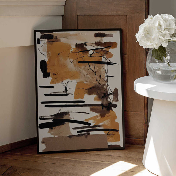 Tablou înramat „Earthy Strokes” de Treechild