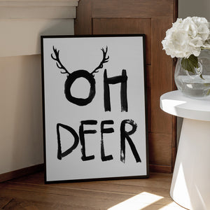 Tablou înramat „Antler Whimsy” de Treechild