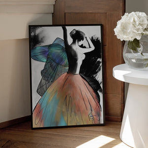 Tablou înramat „The Humming Bird Dancer” de Ruth Day