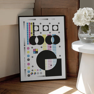 Tablou înramat „CMYK” de SERGIO ORTIZ