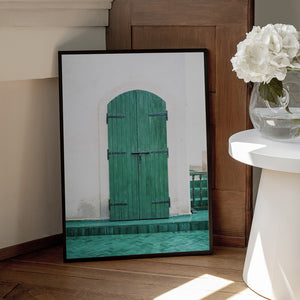 Tablou înramat „Marrakesh Green Door” de Raisa Zwart