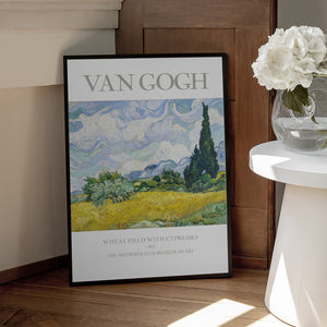 Tablou înramat „Wheat Field With Cypresses” de Vincent Van Gogh