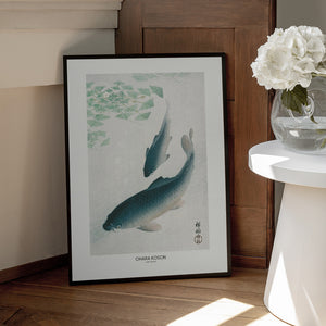 Tablou înramat „Carp Or Koi” de Ohara Koson