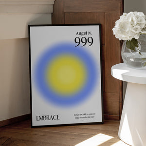 Tablou înramat „Angel Number 999” de Amélie