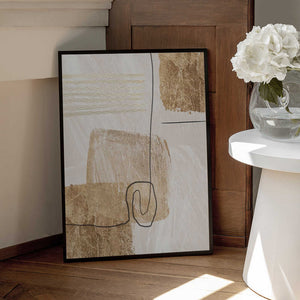 Tablou înramat „Aesthetic Gold-1” de Sally Ann Moss
