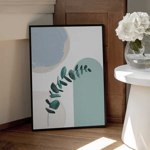 Tablou înramat „Blue green boho-1” de Sally Ann Moss