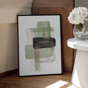 Tablou înramat „Simple Green-2” de Sally Ann Moss