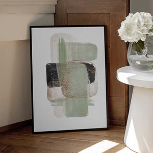 Tablou înramat „Simple Green-1” de Sally Ann Moss