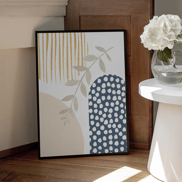 Tablou înramat „boho blue-1” de Sally Ann Moss