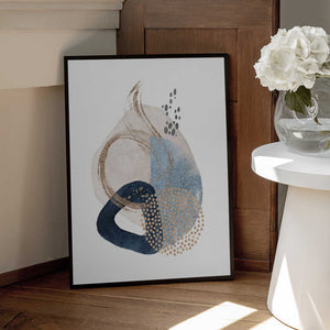 Tablou înramat „Smooth Shapes-3” de Sally Ann Moss
