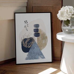 Tablou înramat „Smooth Shapes-2” de Sally Ann Moss