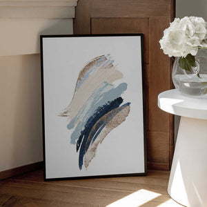Tablou înramat „Smooth Shapes-1” de Sally Ann Moss